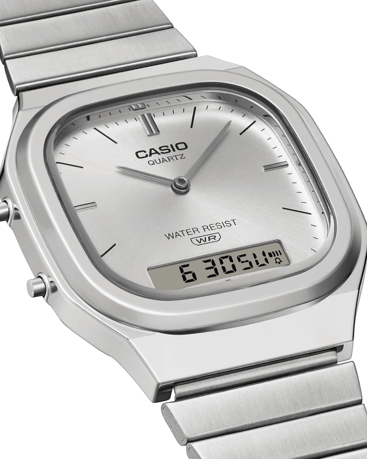 Vintage Silver Stainless Steel Watch AQ240E-7A - LIKELIHOOD