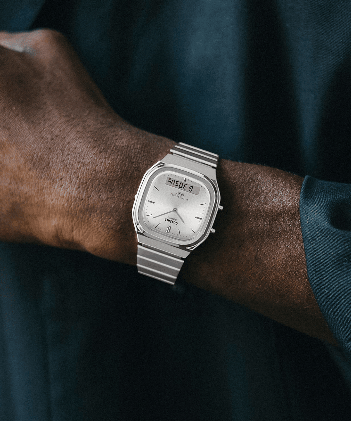 Vintage Silver Stainless Steel Watch AQ240E-7A - LIKELIHOOD
