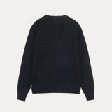 Waffle Cashmere Sweater Black - LIKELIHOOD