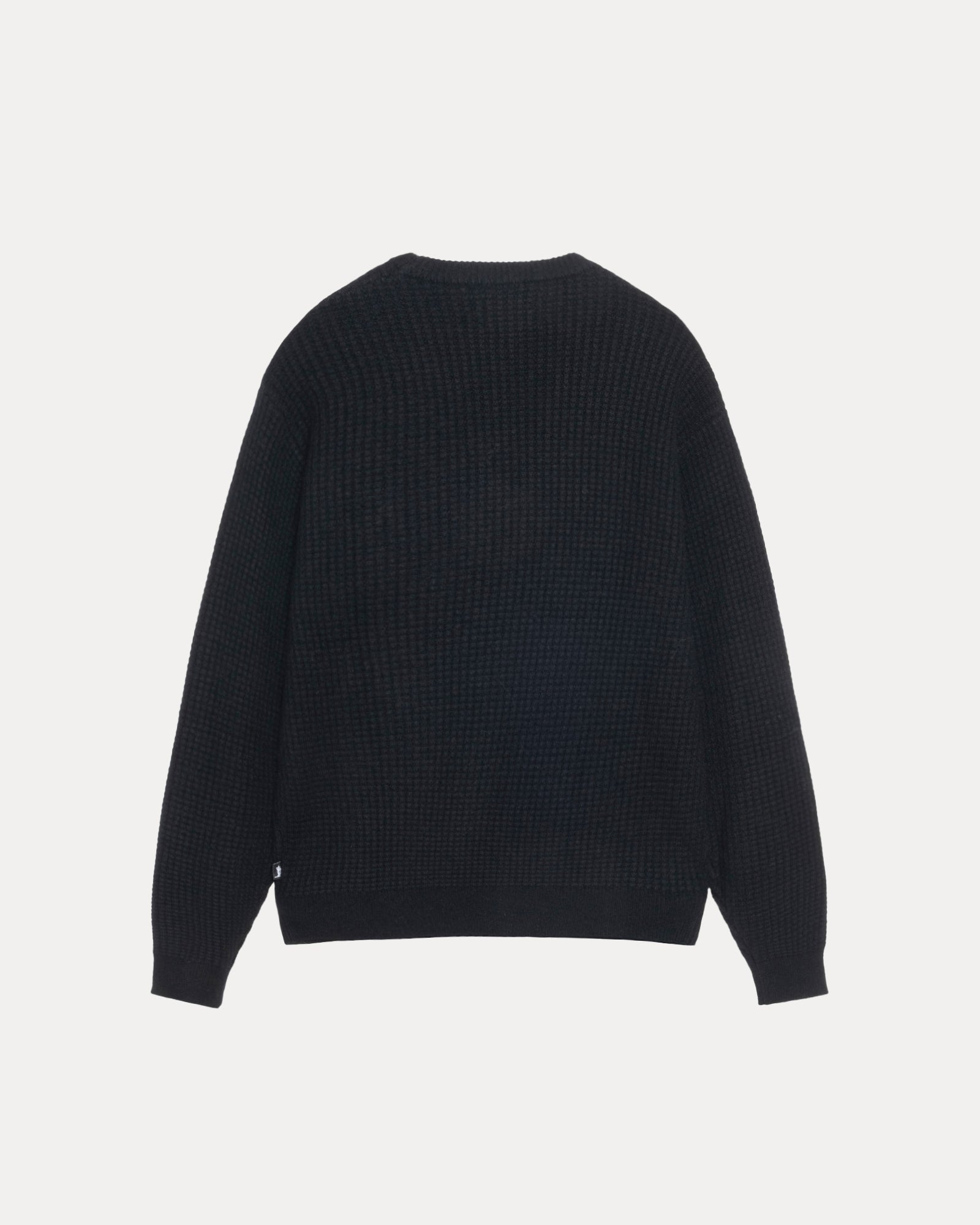 Waffle Cashmere Sweater Black - LIKELIHOOD