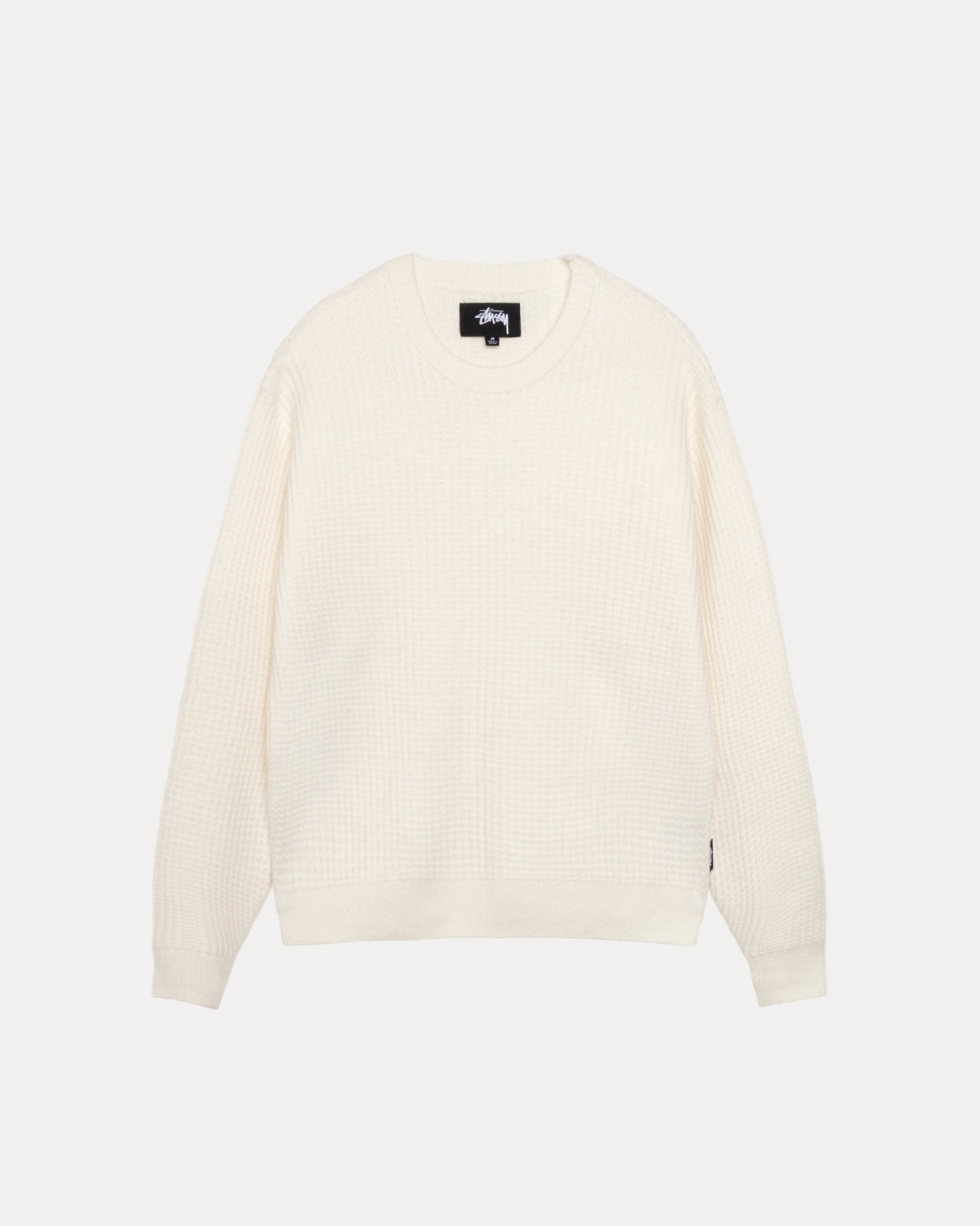 Waffle Cashmere Sweater Ivory - LIKELIHOOD