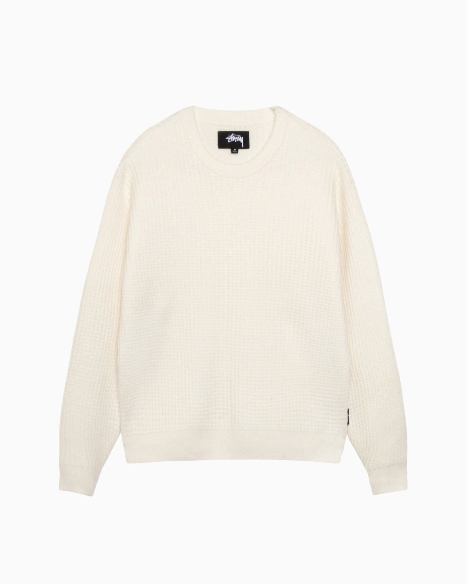 Waffle Cashmere Sweater Ivory - LIKELIHOOD