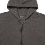 Waffle Lined Zip Up Hoodie Charcoal - LIKELIHOOD