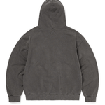 Waffle Lined Zip Up Hoodie Charcoal - LIKELIHOOD