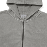 Waffle Lined Zip Up Hoodie Dark Grey - LIKELIHOOD