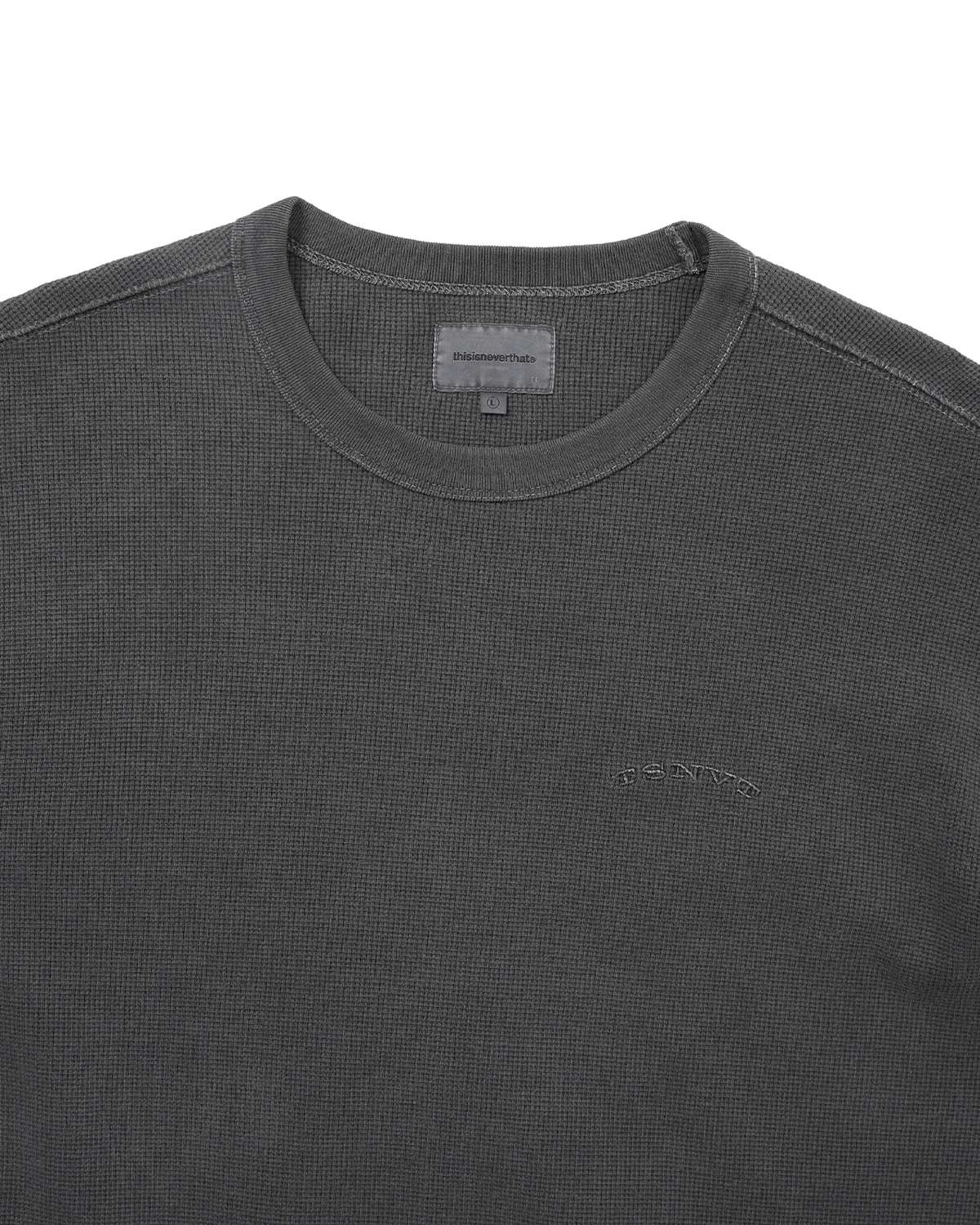 Waffle L/S Tee Charcoal - LIKELIHOOD