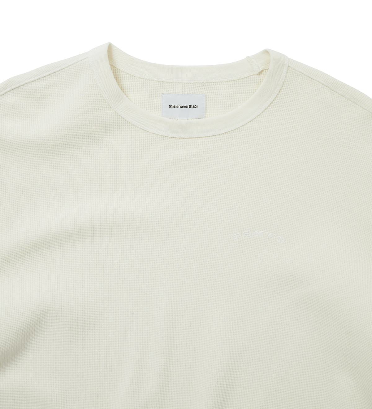 Waffle L/S Tee Ivory - LIKELIHOOD