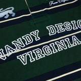 Washed Striped Rugby Green - LIKELIHOOD