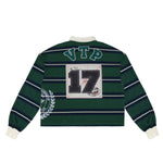 Washed Striped Rugby Green - LIKELIHOOD