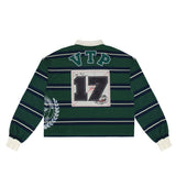 Washed Striped Rugby Green - LIKELIHOOD
