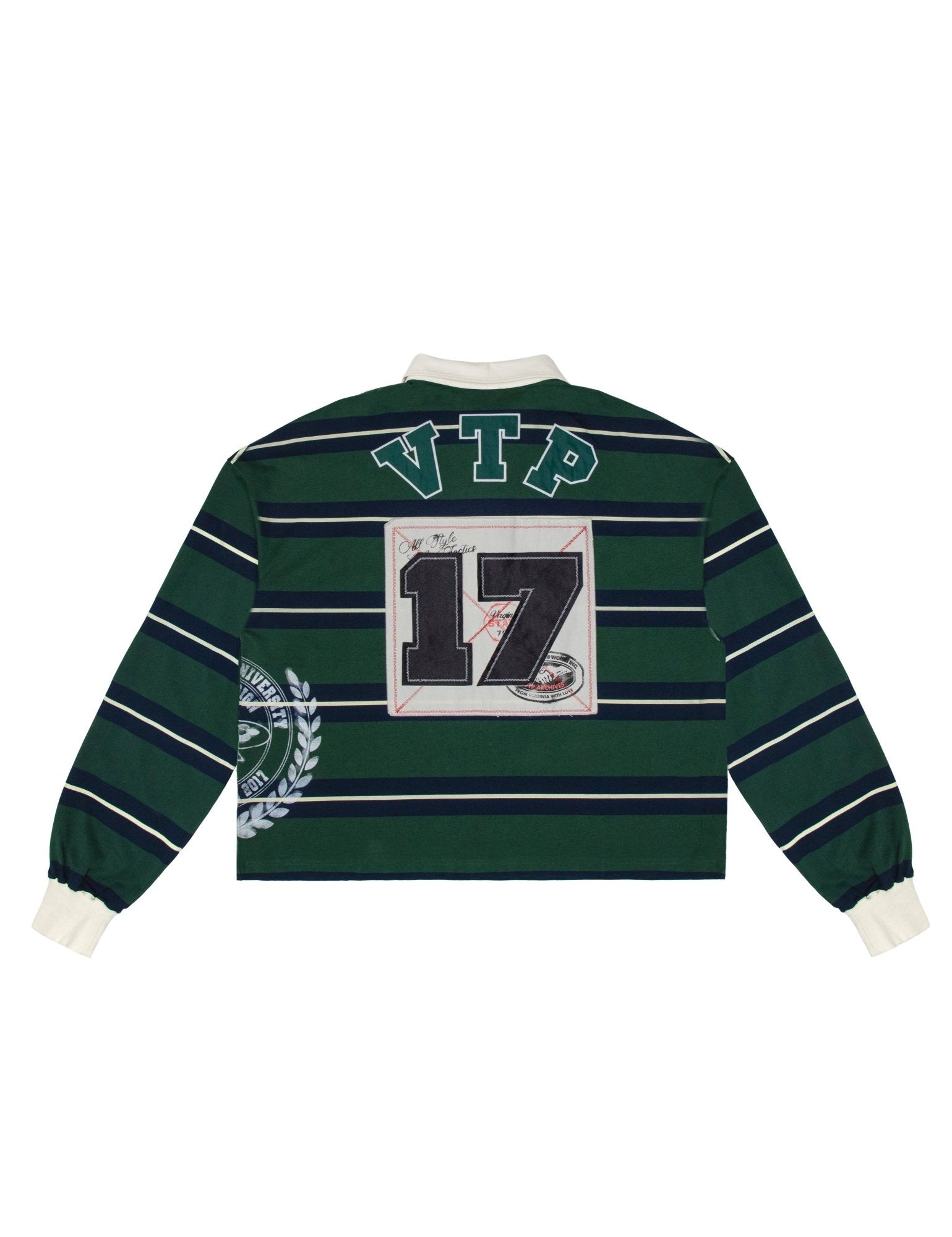 Washed Striped Rugby Green - LIKELIHOOD