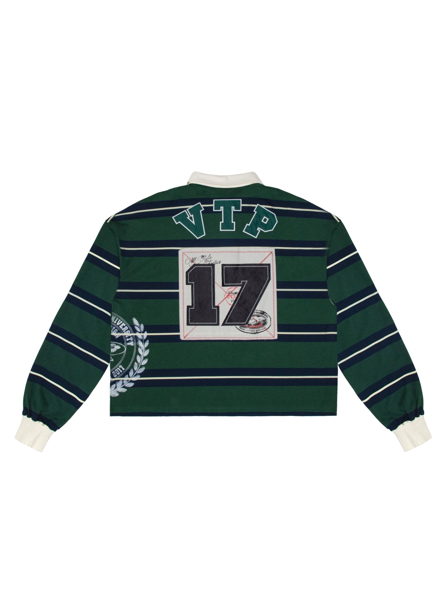 Washed Striped Rugby Green - LIKELIHOOD
