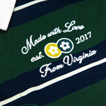 Washed Striped Rugby Green - LIKELIHOOD