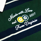 Washed Striped Rugby Green - LIKELIHOOD