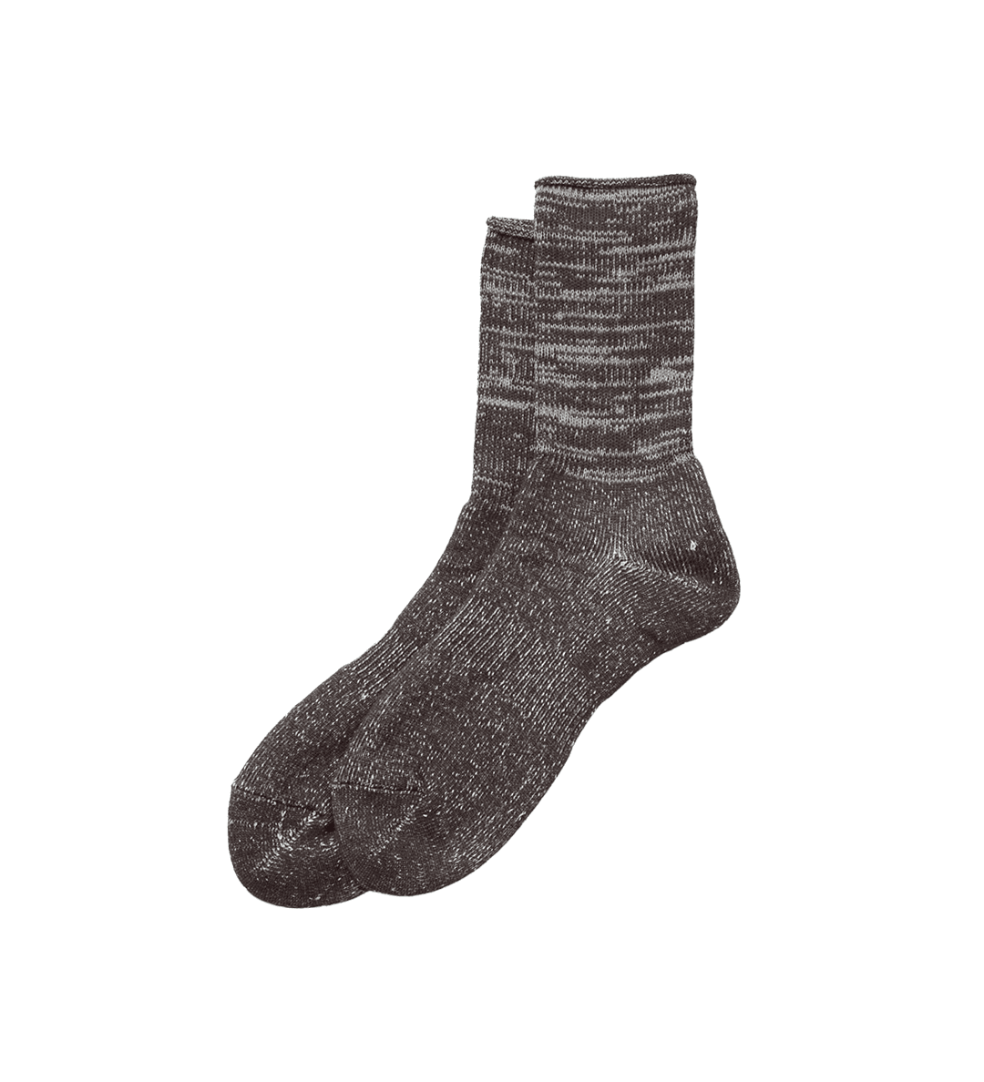 Washi Pile Crew Socks Charcoal - LIKELIHOOD