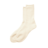 Washi Pile Crew Socks Ivory - LIKELIHOOD