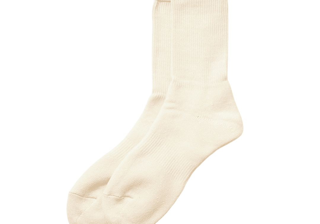 Washi Pile Crew Socks Ivory - LIKELIHOOD