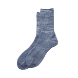 Washi Pile Crew Socks Slate Blue - LIKELIHOOD