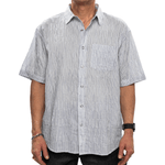 Wavy Striped Shirt Blue - LIKELIHOOD