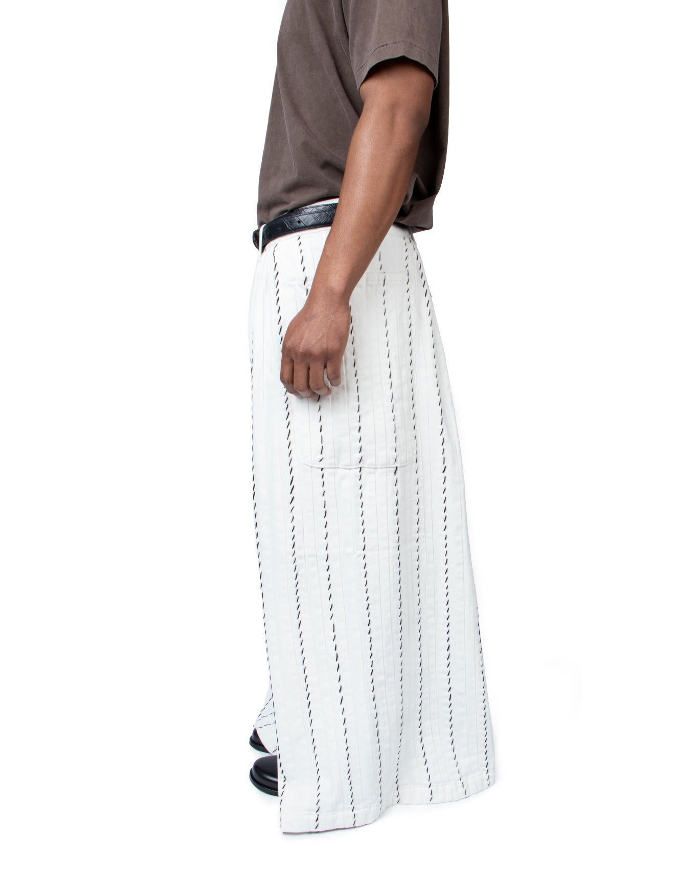 White Panelled Denim - LIKELIHOOD