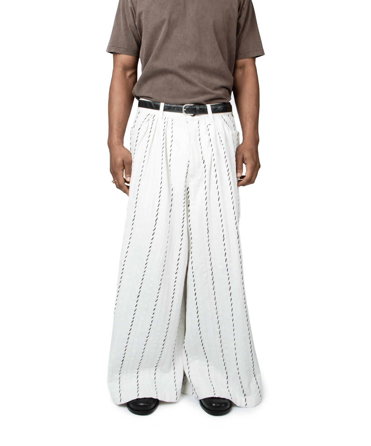 White Panelled Denim - LIKELIHOOD