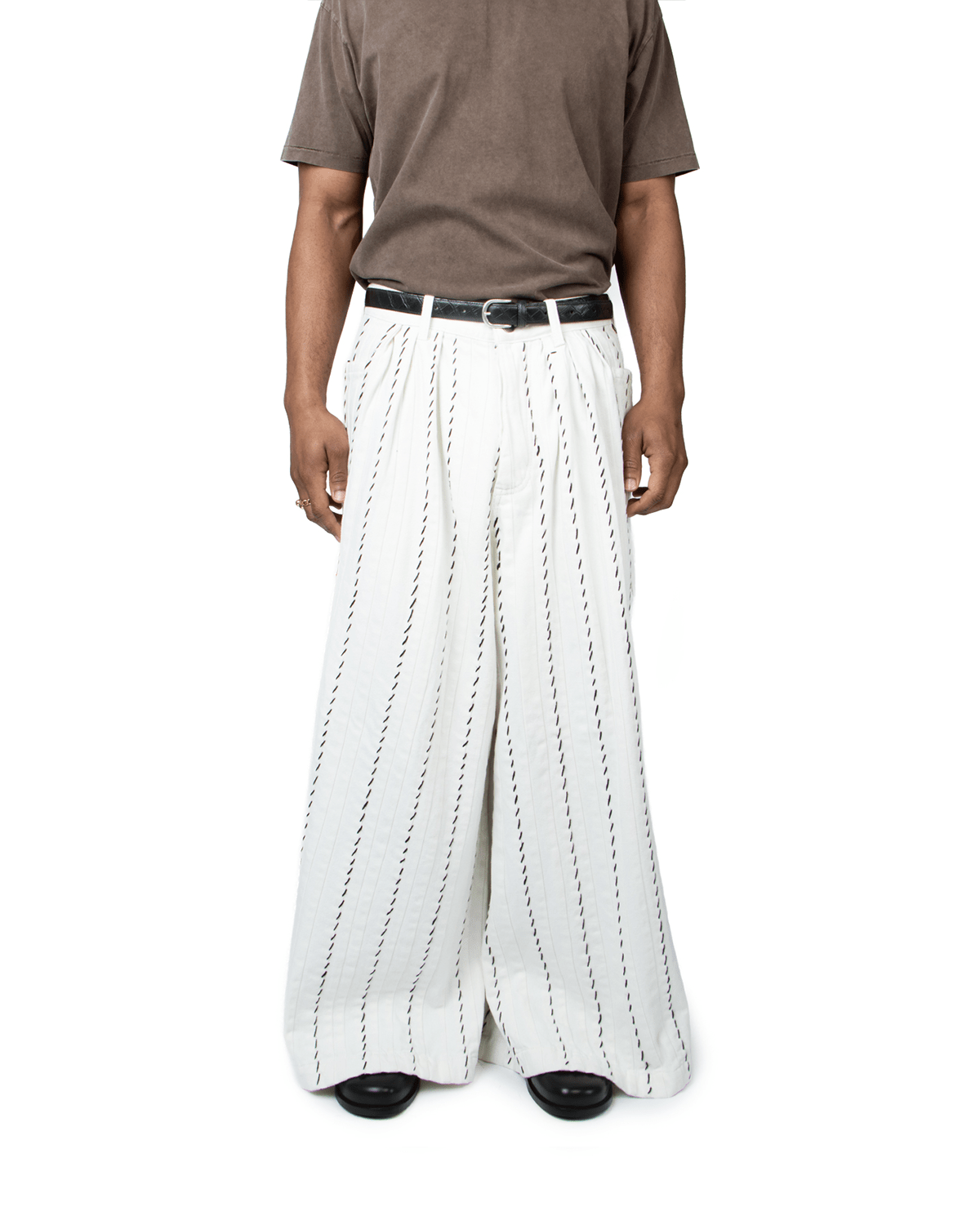 White Panelled Denim - LIKELIHOOD