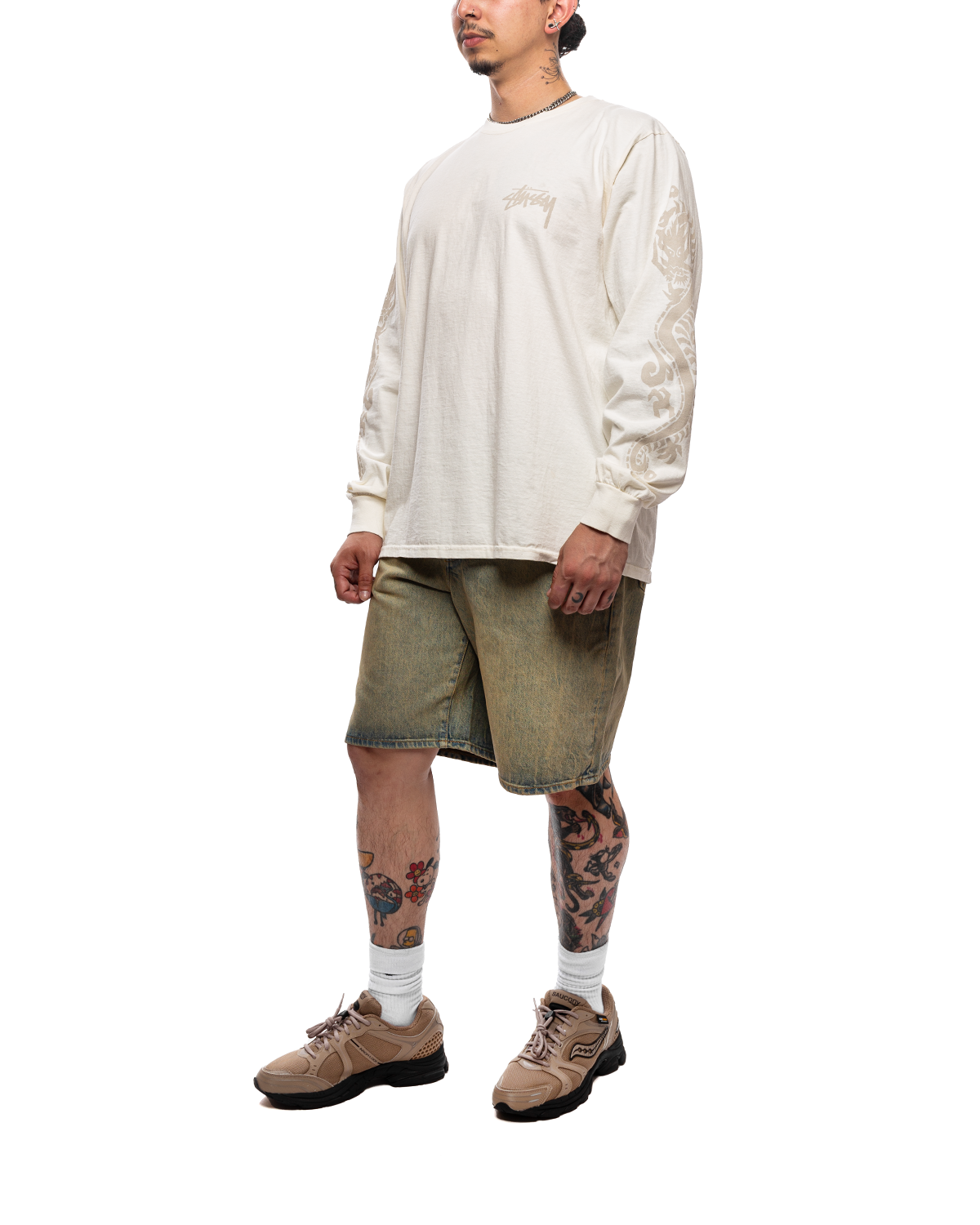 Stussy Dragons Pigment Dyed LS Tee 
