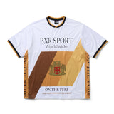 Crest Soccer Jersey White w/Gold