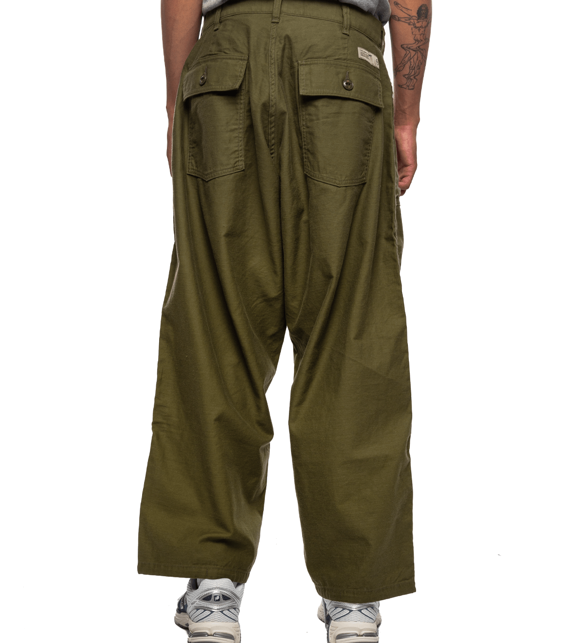 Wide Baker Pants Olive Drab - LIKELIHOOD
