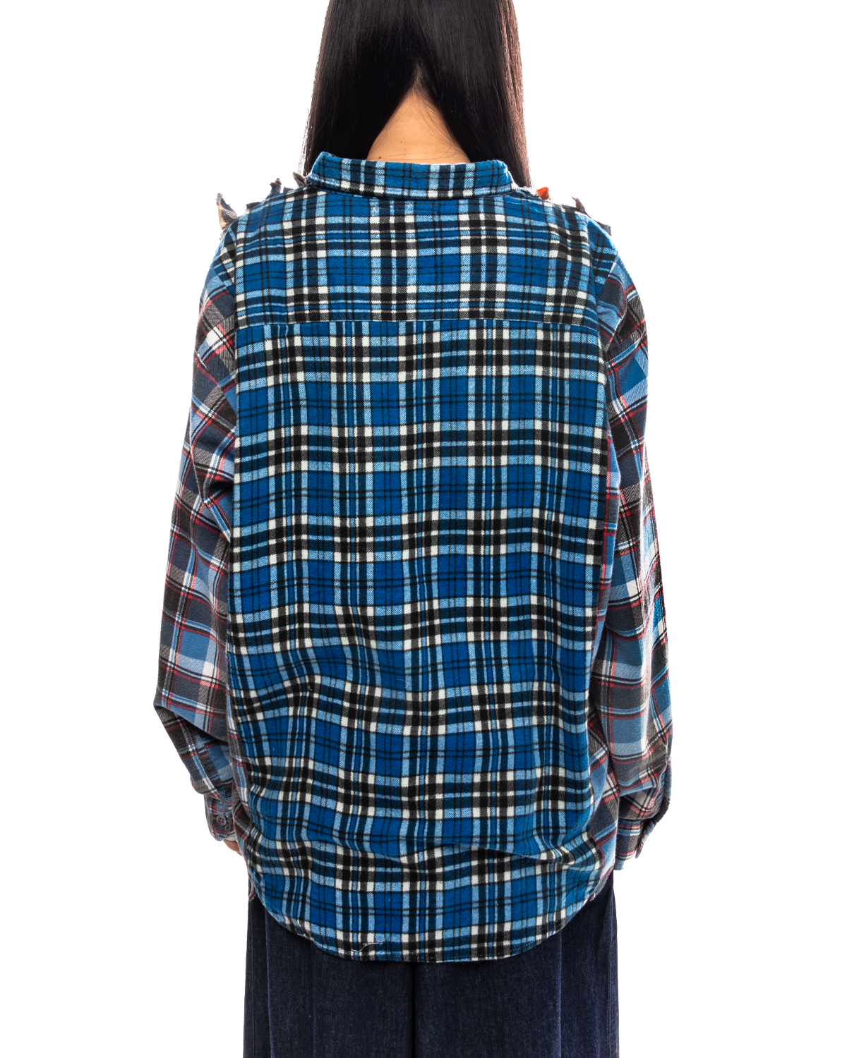 Flannel Shirt Ribbon Wide Shirt