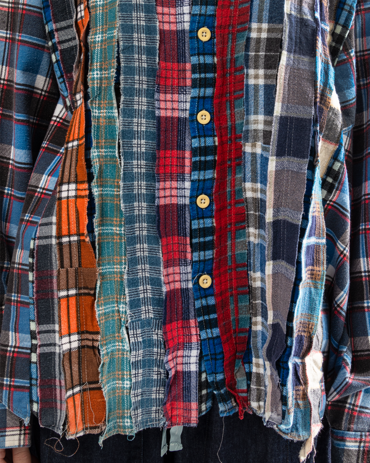 Flannel Shirt Ribbon Wide Shirt