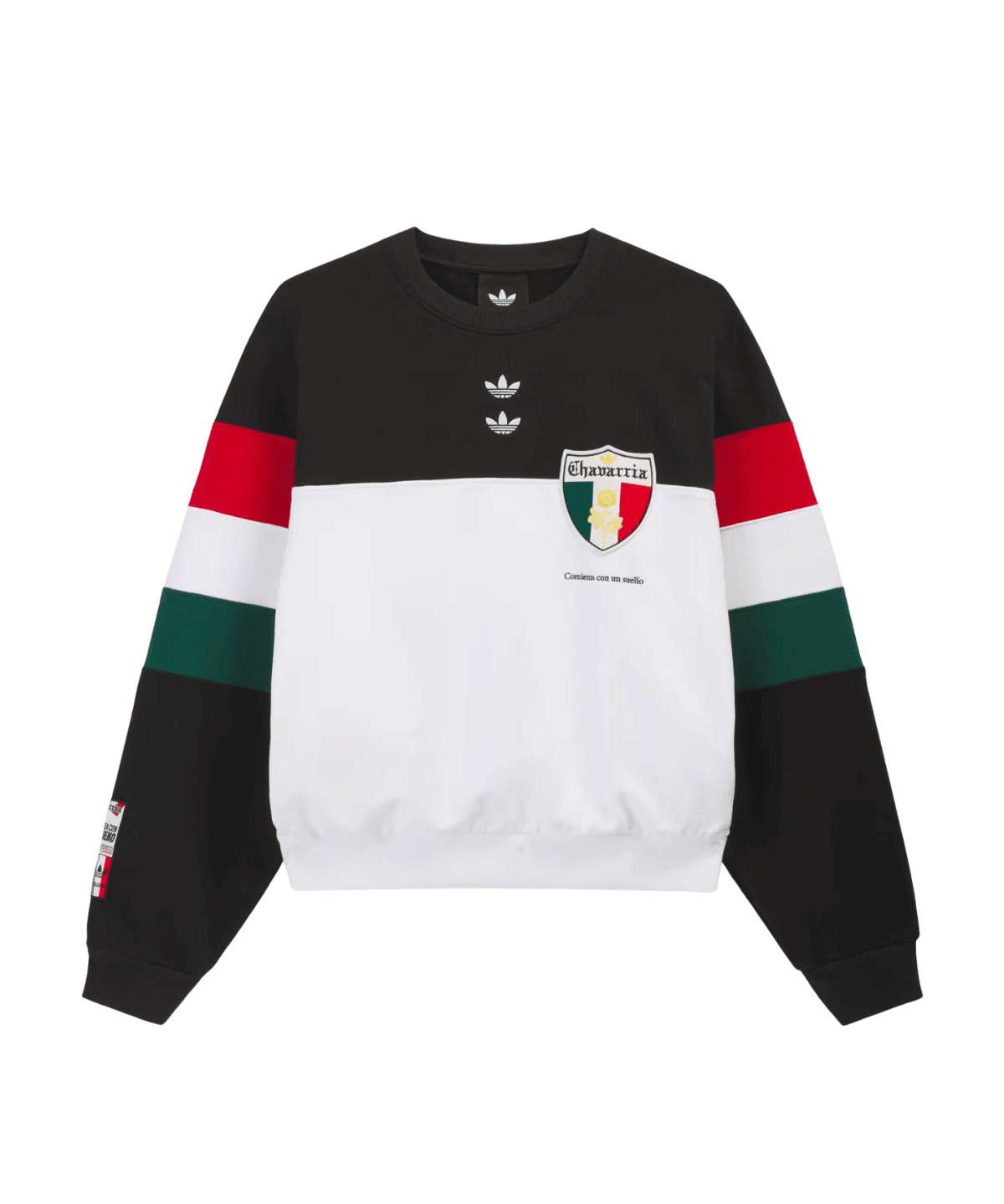 Willy Chavarria Crew Sweatshirt Black/White - LIKELIHOOD