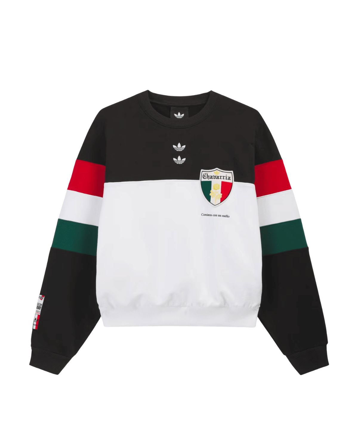 Willy Chavarria Crew Sweatshirt Black/White - LIKELIHOOD