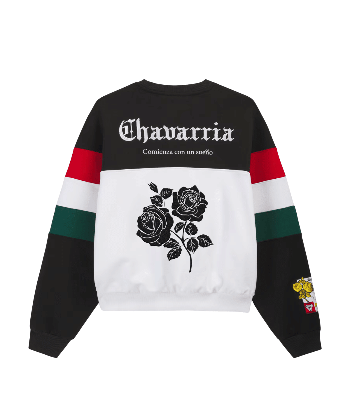 Willy Chavarria Crew Sweatshirt Black/White - LIKELIHOOD