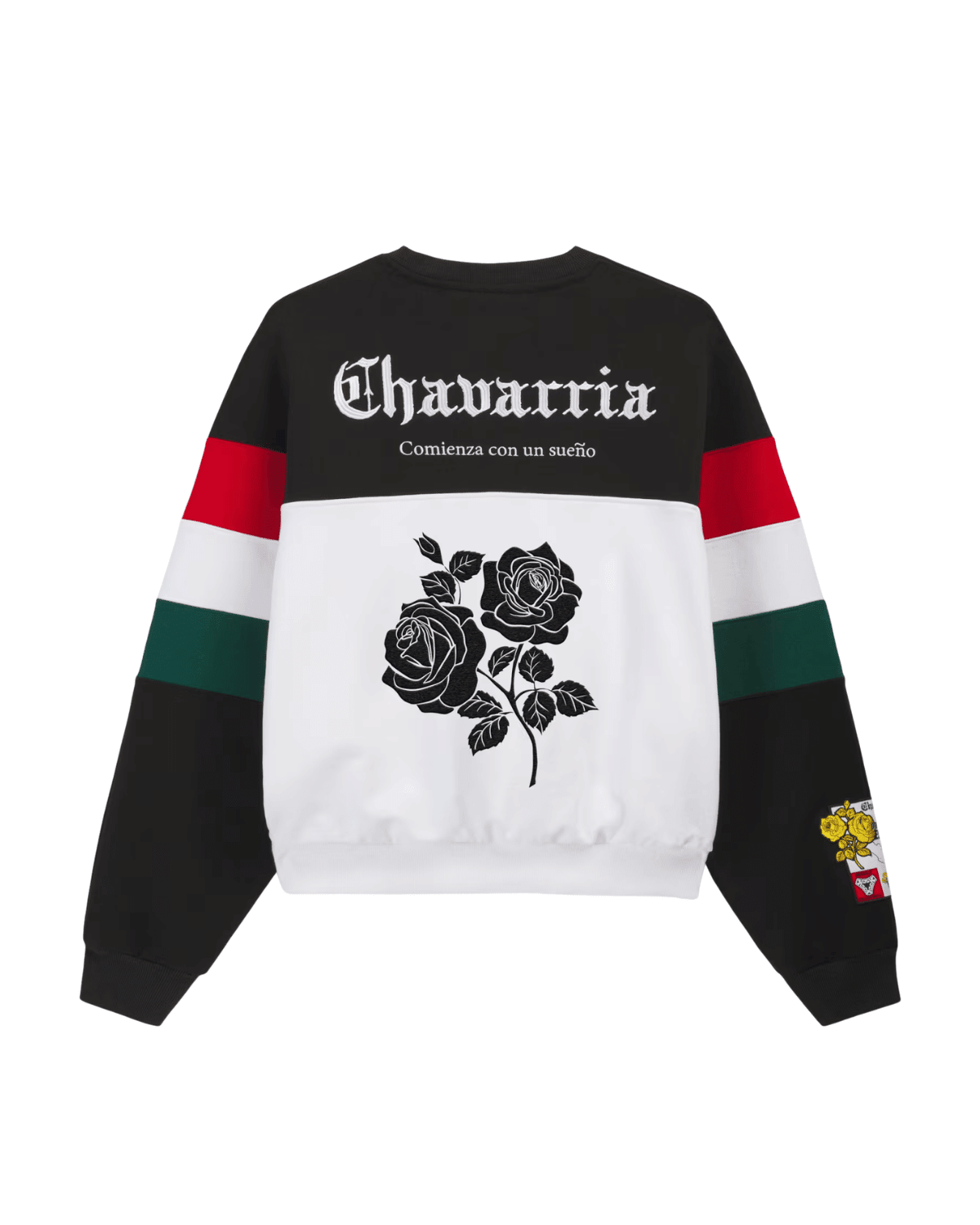 Willy Chavarria Crew Sweatshirt Black/White - LIKELIHOOD