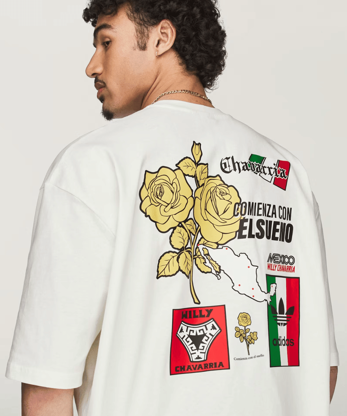 Willy Chavarria Graphic Tee Owhite - LIKELIHOOD
