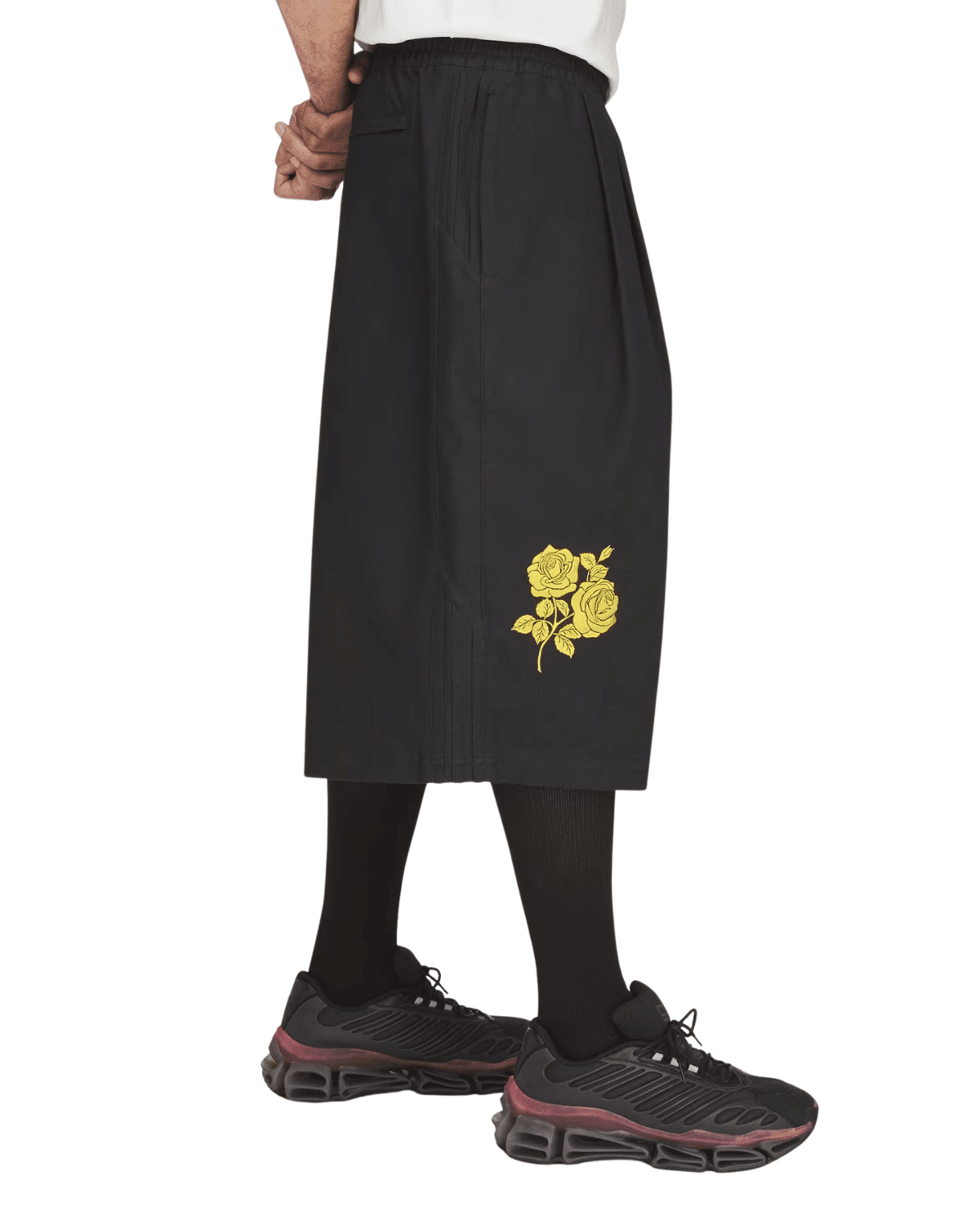 Willy Chavarria Long Short Black - LIKELIHOOD