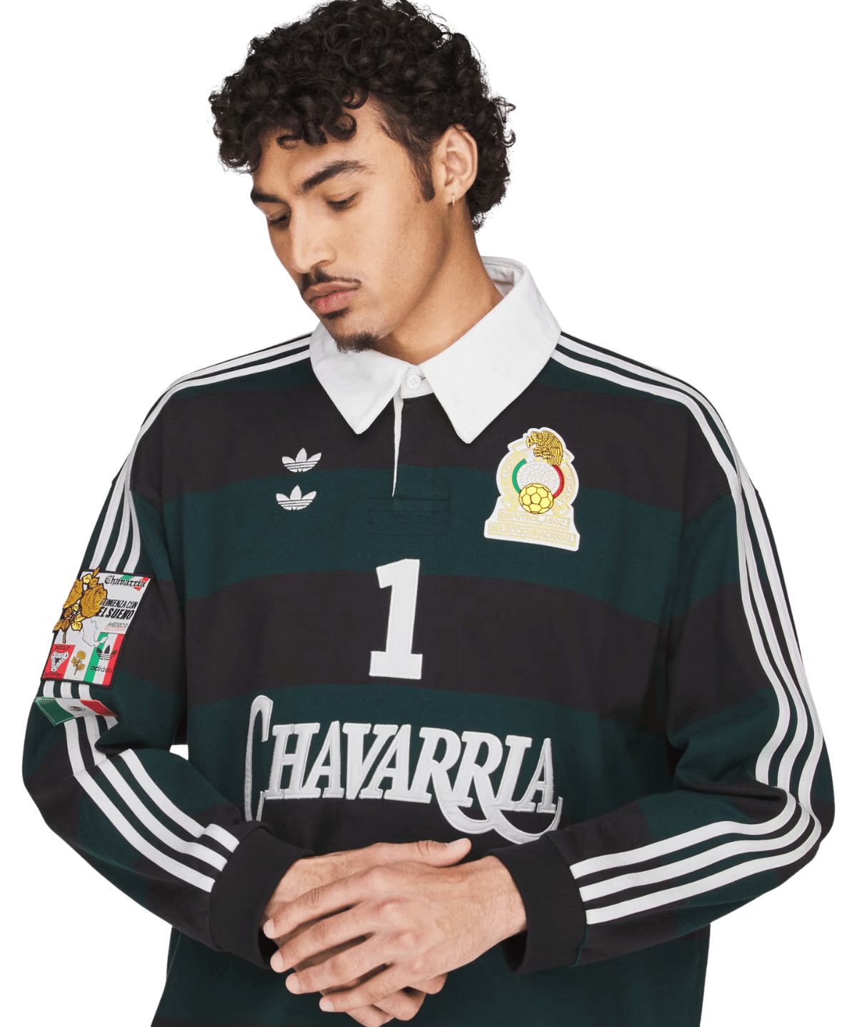 Willy Chavarria Ls Rugby Black/Aurivy - LIKELIHOOD