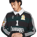 Willy Chavarria Ls Rugby Black/Aurivy - LIKELIHOOD