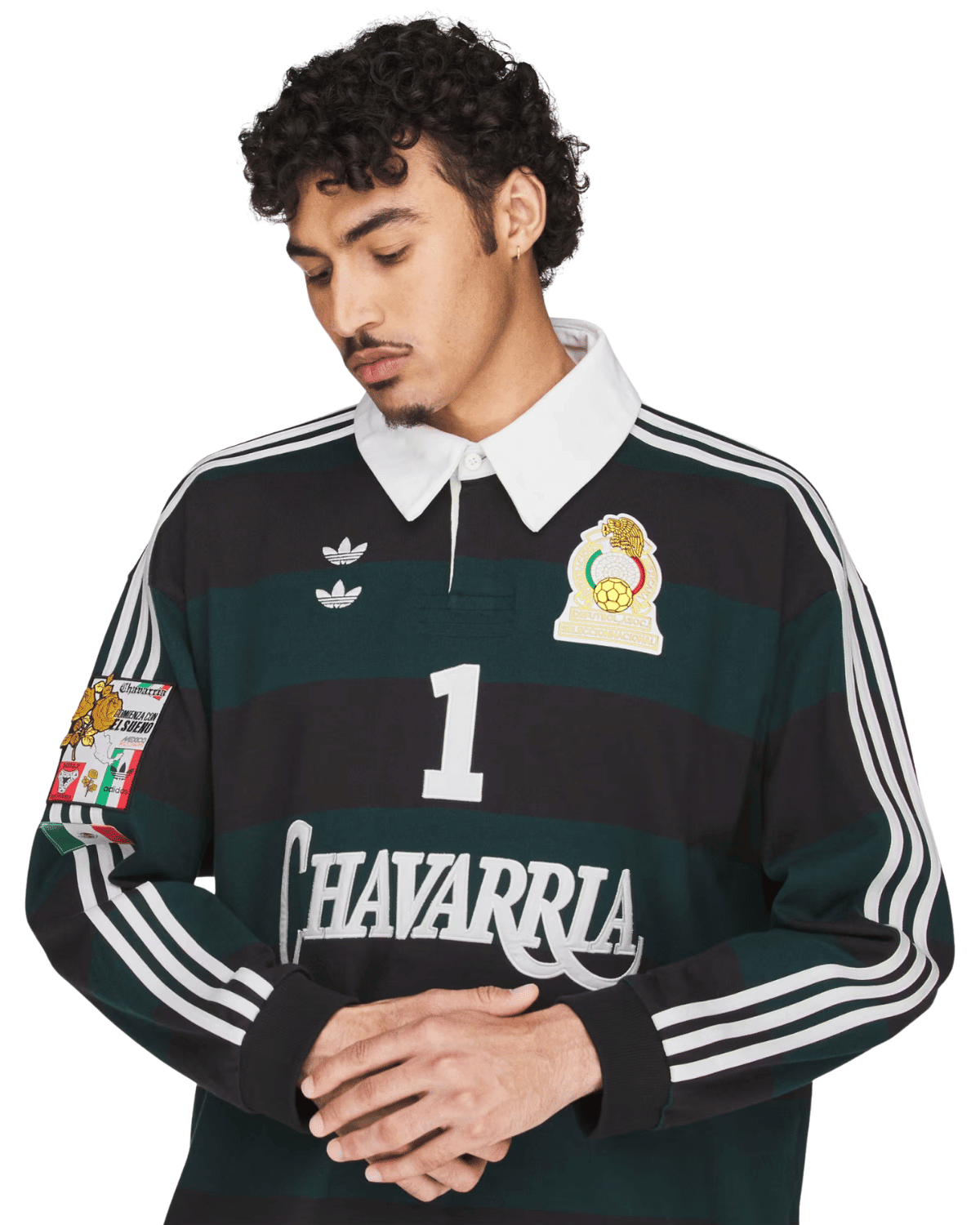 Willy Chavarria Ls Rugby Black/Aurivy - LIKELIHOOD