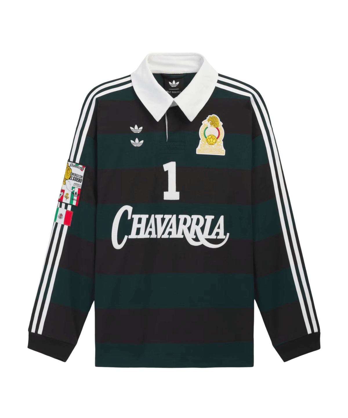 Willy Chavarria Ls Rugby Black/Aurivy - LIKELIHOOD