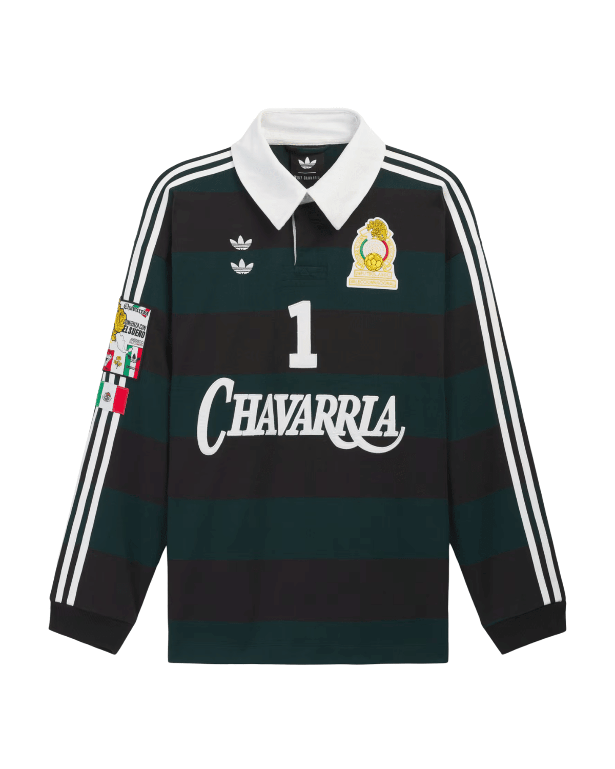 Willy Chavarria Ls Rugby Black/Aurivy - LIKELIHOOD