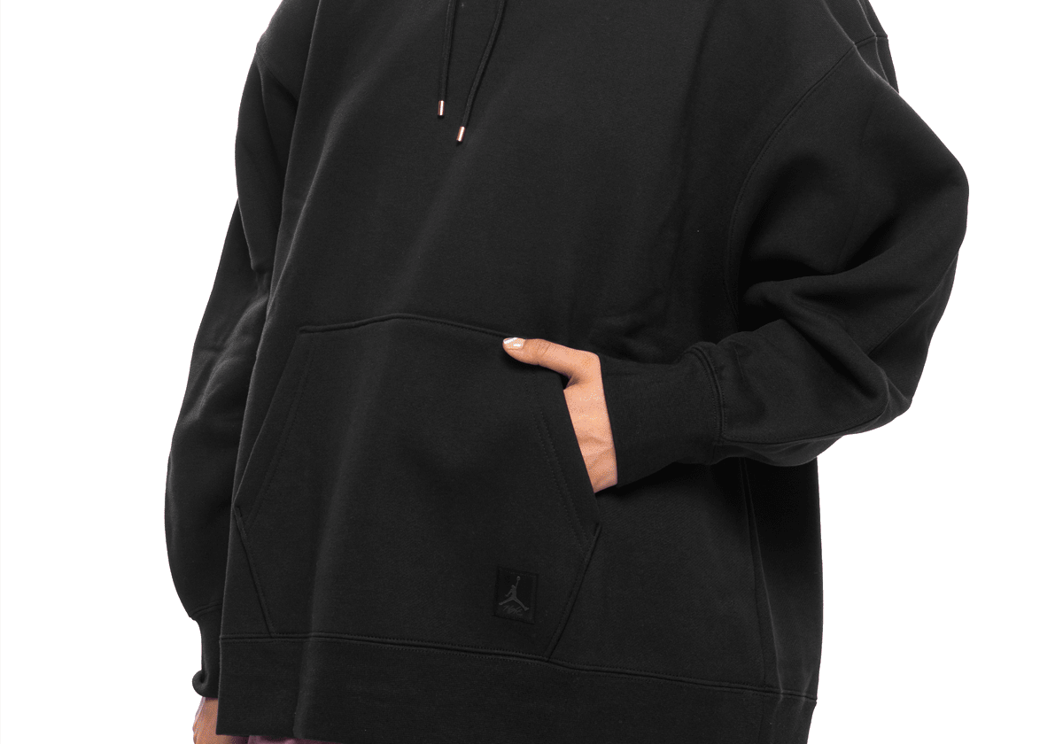 Wmns Flight Fleece Pullover Hoodie Black - LIKELIHOOD