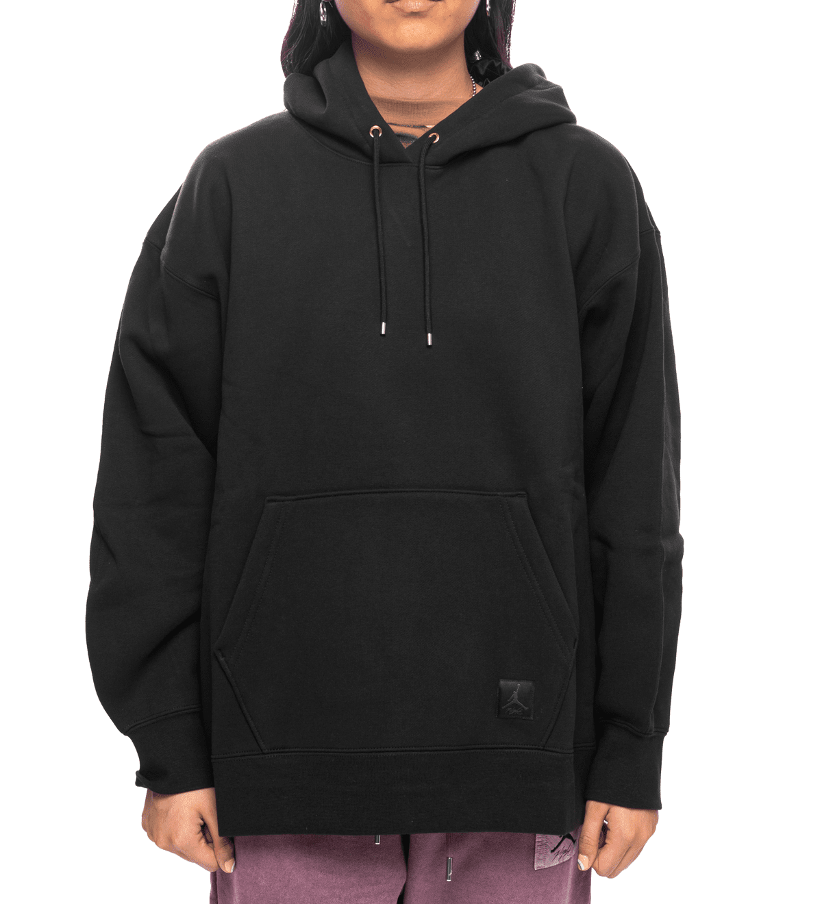 Wmns Flight Fleece Pullover Hoodie Black - LIKELIHOOD