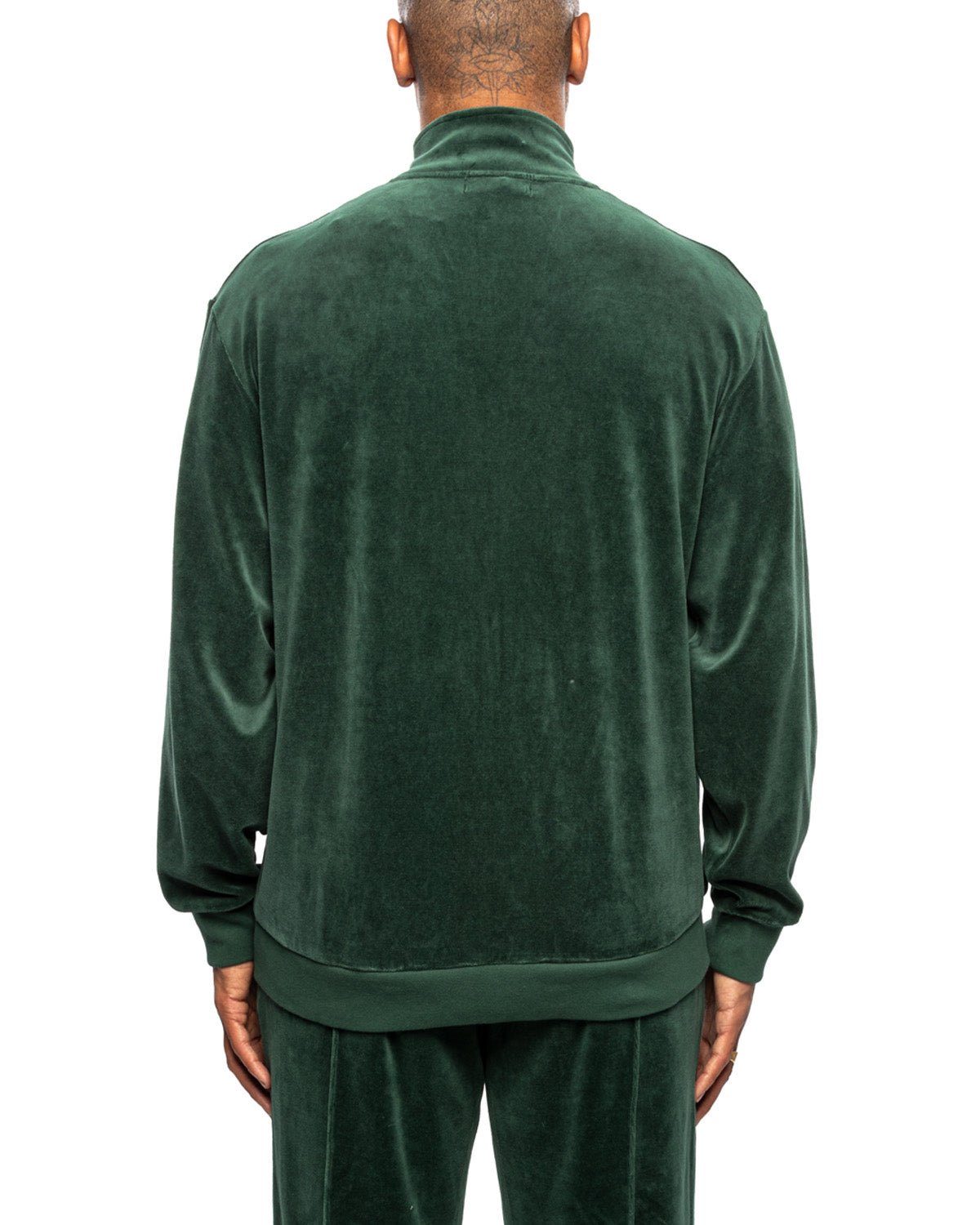 Wordmark Velour Jacket Pine - LIKELIHOOD