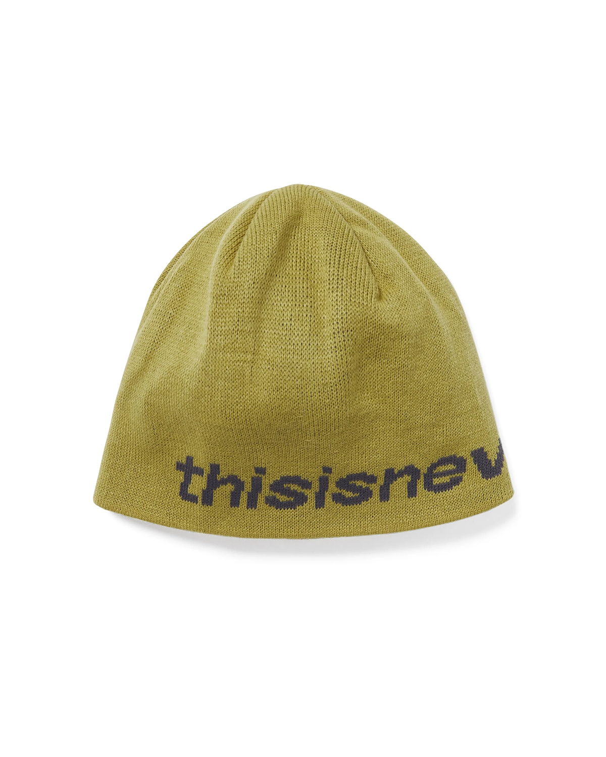 SP-No Cuff Beanie Yellow Green