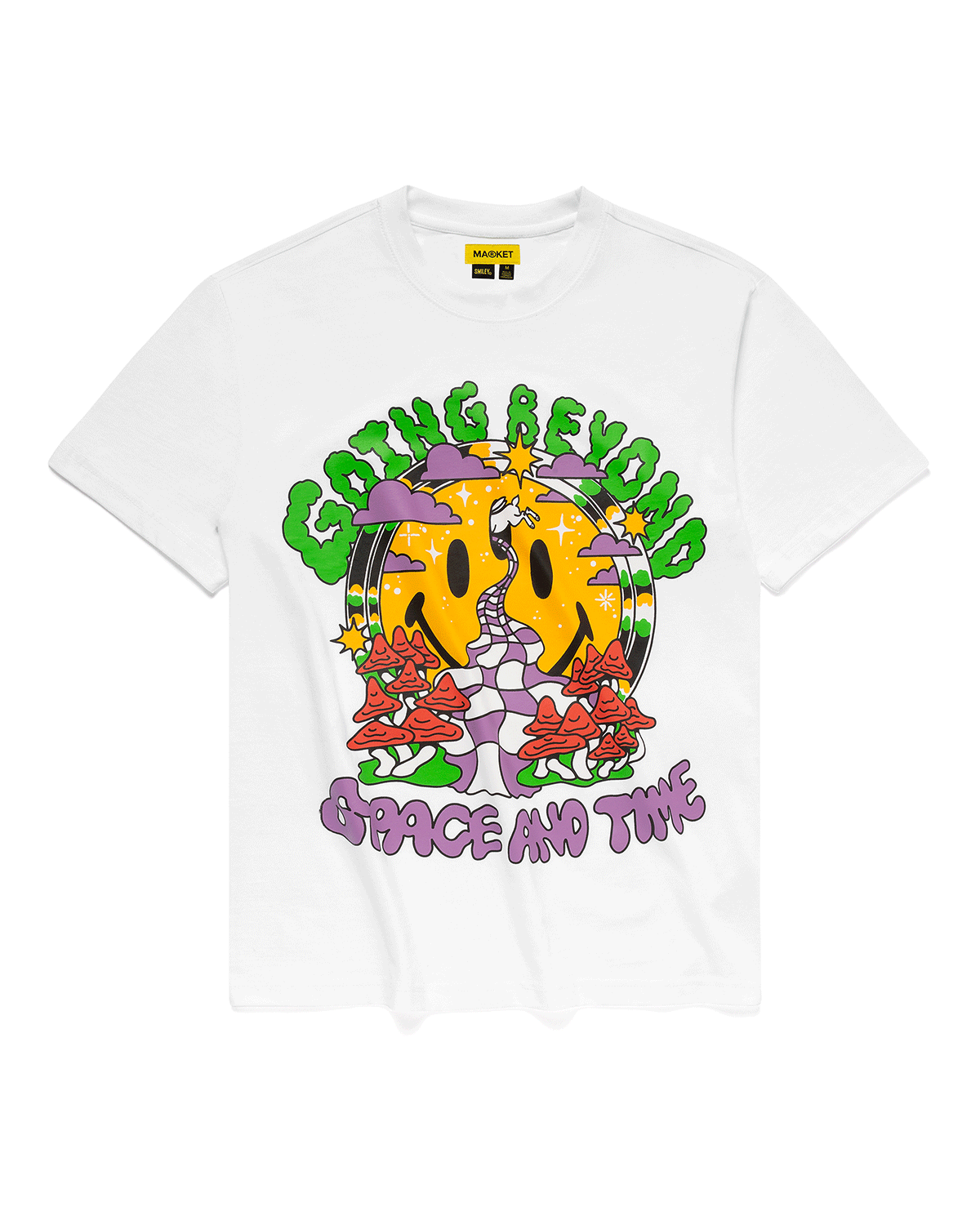 Smiley Beyond Space And Time Tee White