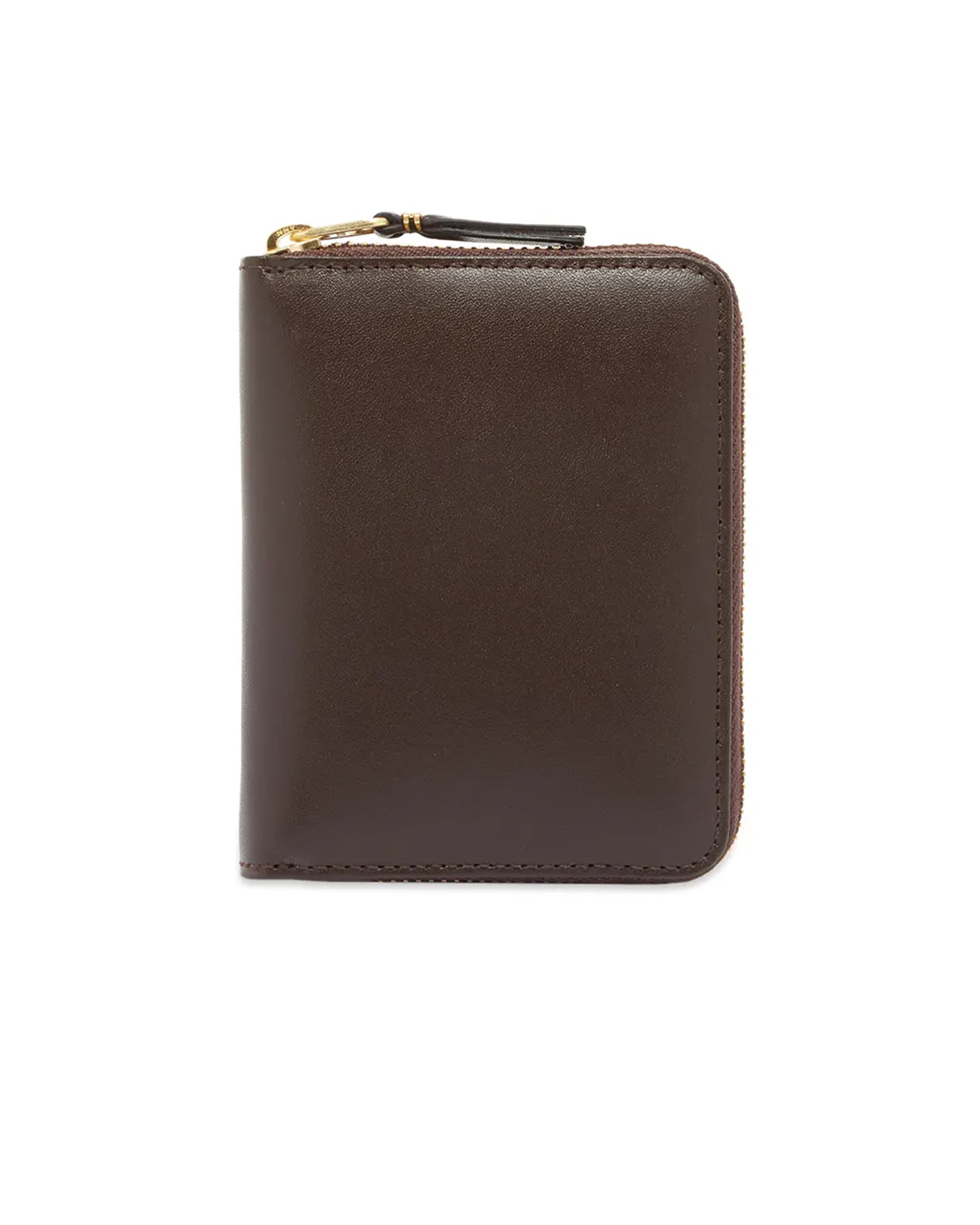 Classic Leather Zip Accordian Wallet Brown