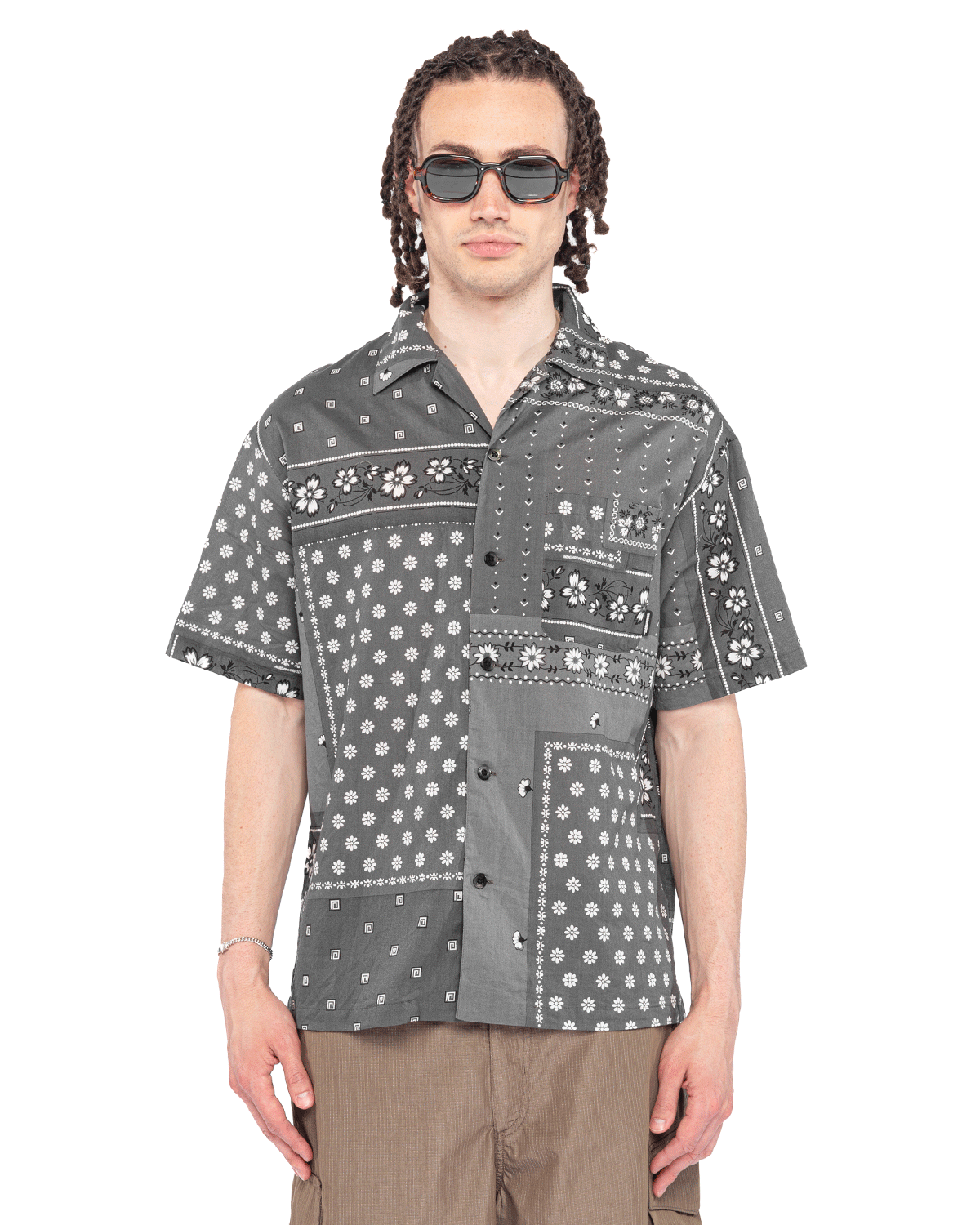 BANDANA CHOPPED / C-SHIRT . SS Gray