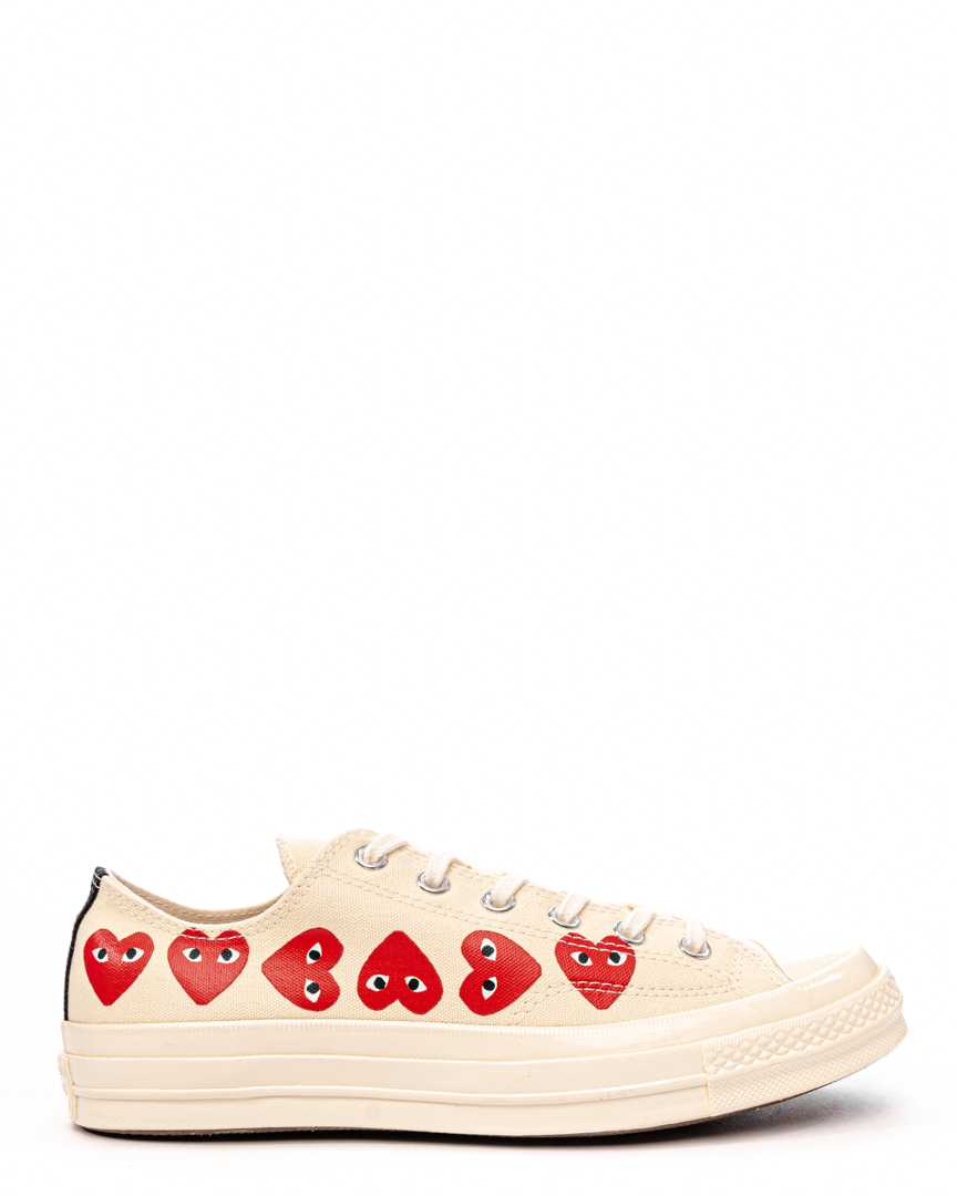 PLAY Multi Heart Chuck 70 Low White